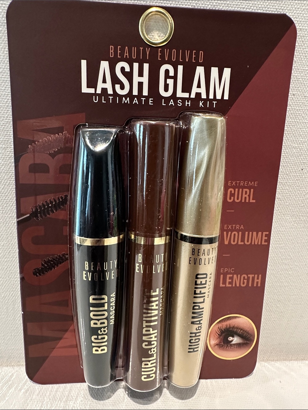 Beauty Evolved Lash Glam Ultimate Lash Kit black and brown.
